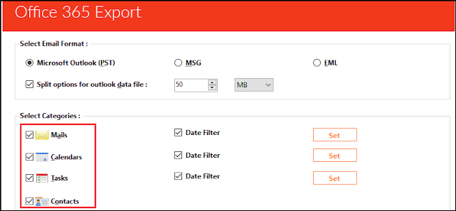 Export Office 365 Mailbox