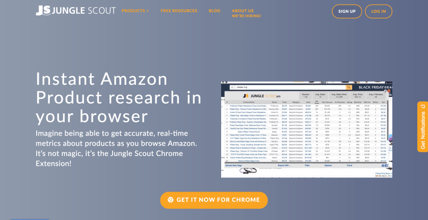 Jungle Scout Chrome Extension and Estimator