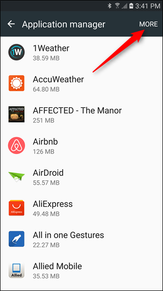 open application manager