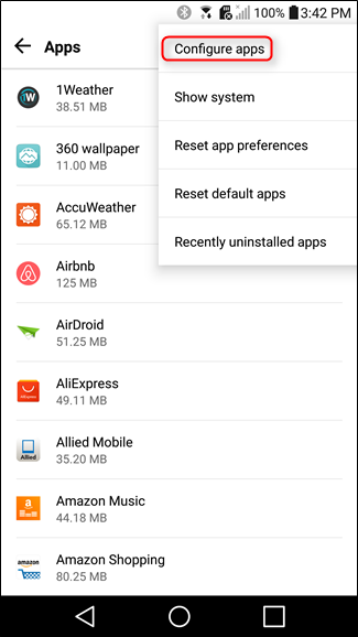 Configure apps 2