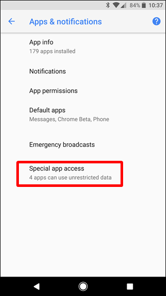 Special App Access