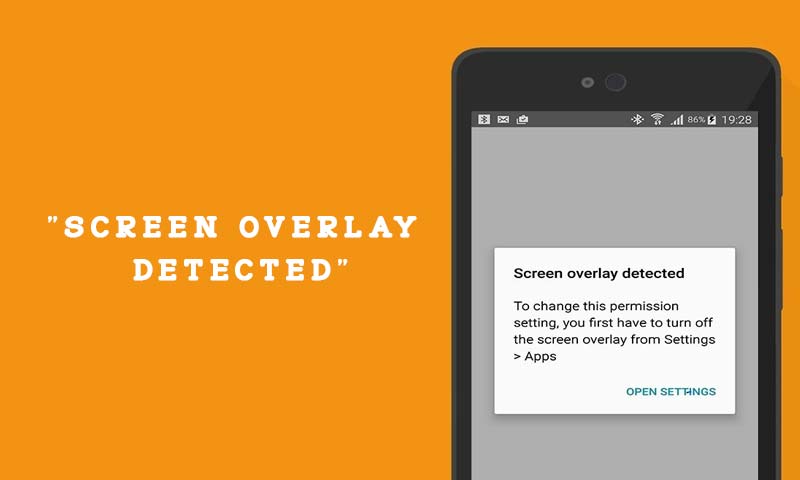 Screen Overlay Detected