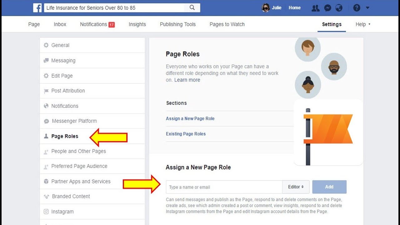 how to add admin in facebook page