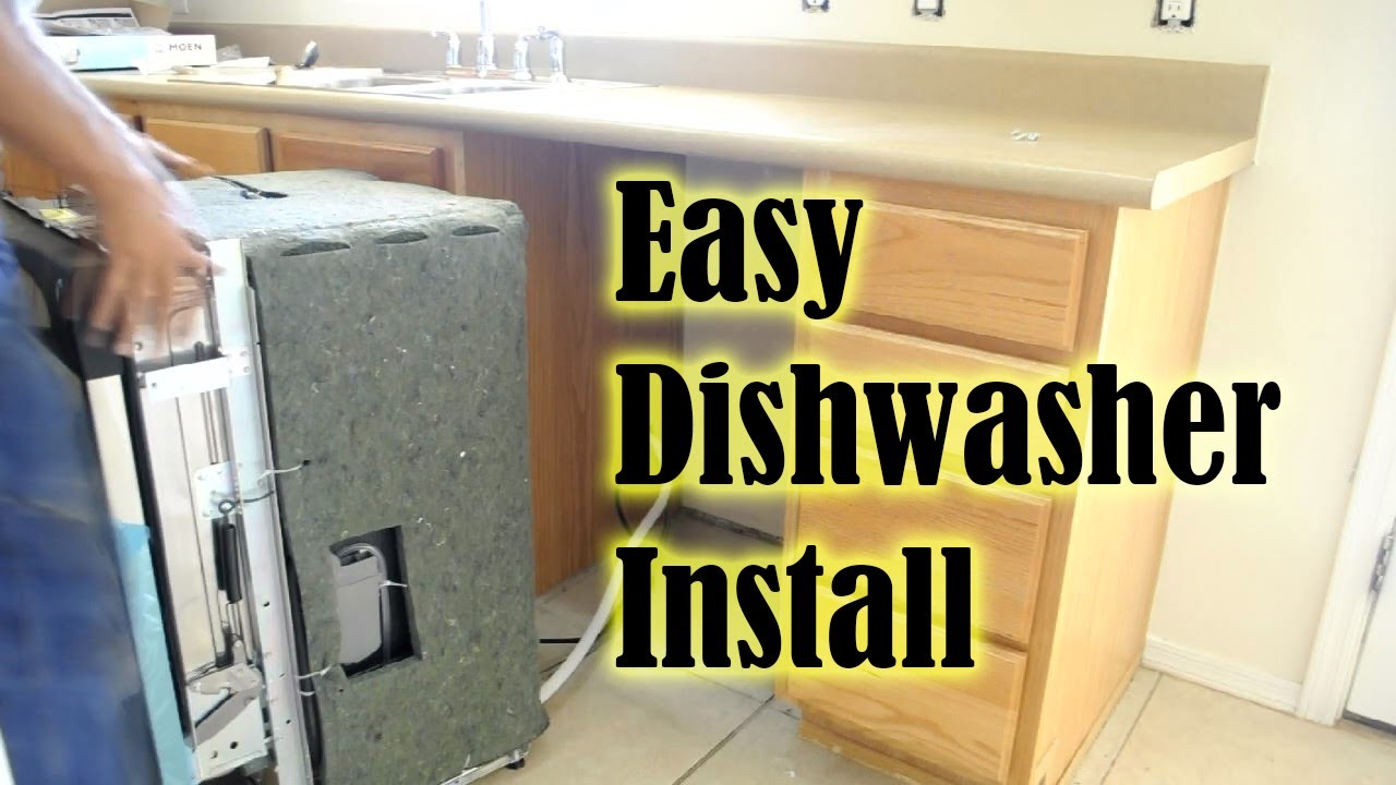 how to install a dishwasher