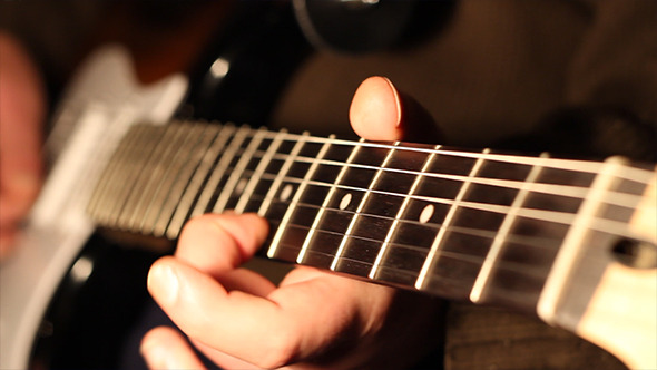 Learning to play the electric guitar