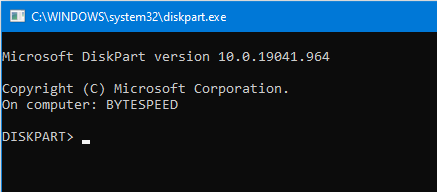 diskpart-in-cmd