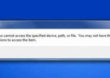 Windows cannot access the specified path